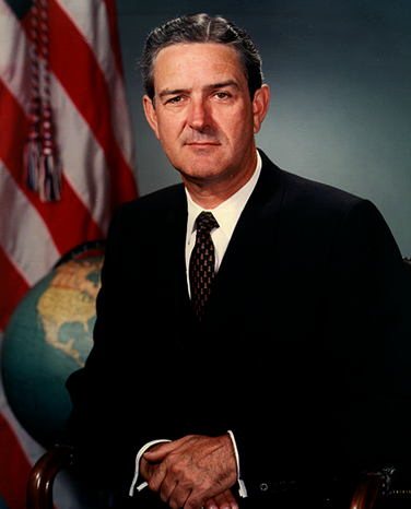 John Bowden Connally, Jr. (1917– 1993), was an American politician, serving as the 39th Governor of Texas, as Secretary of the Navy under President John F. Kennedy, and as Secretary of the Treasury under President Richard M. Nixon. While he was Governor in 1963, Connally was a passenger in the car in which President Kennedy was assassinated, and was seriously wounded during the shooting.