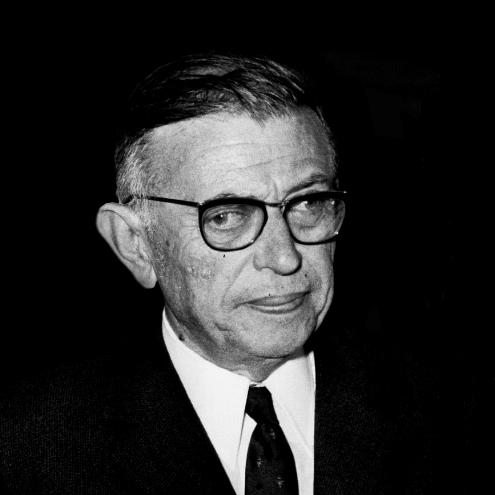 Jean-Paul Sartre (1905-1980); a leading existentialist in the 1960s