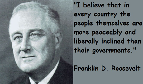 Franklin Delano Roosevelt (1882-1945), commonly known by his initials FDR, was an American statesman and political leader who served as the 32nd President of the United States from March 4th 1933 till April 12th, 1945