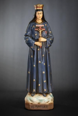 The Virgin Mary in a cloak covered with stars